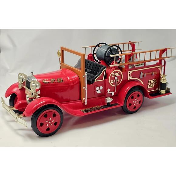Vintage Jim Beam 1930 Model "A" Ford Fire Engine Whiskey Decanter EMPTY - Picture 1 of 10